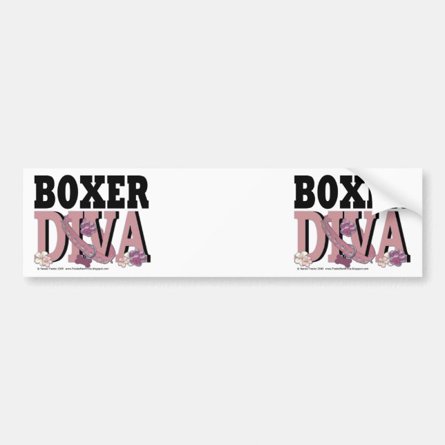 Boxer DIVA Autoaufkleber (Vorne)