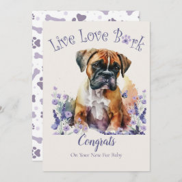 Boxer Dog Adoption, Gotcha Tag Karte