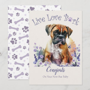Boxer Dog Adoption, Gotcha Tag Karte