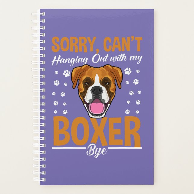Boxer Dog Apparel Boxer Dog Lover Planer (Vorderseite)