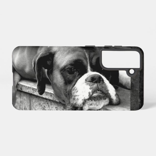 Boxer Dog auf Windows sgcna Samsung Galaxy Hülle (Rückseite (Horizontal))