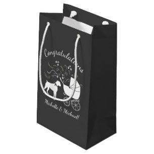 Boxer Dog Baby Dusche Welpe Grau Kleine Geschenktüte