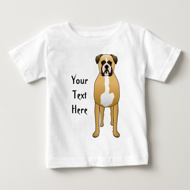 Boxer Dog Baby T-shirt (Vorderseite)