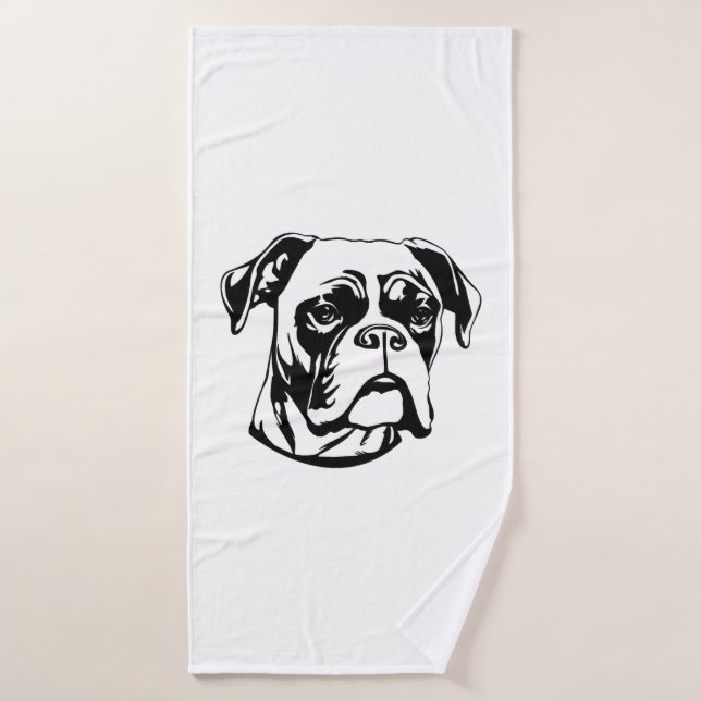 Boxer Dog Badehandtuch (Badehandtuch)