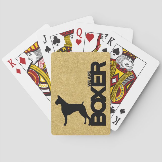 Boxer Dog Breed Playing Cards Theme Spielkarten (Rückseite)