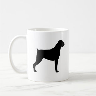 Boxer Dog Breed Silhouetten Kaffeetasse