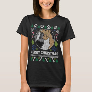 Boxer Dog Breed Ugly Christmas Sweater T-Shirt