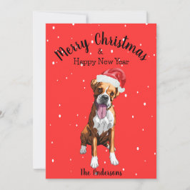 Boxer Dog Christmas Feiertagskarte