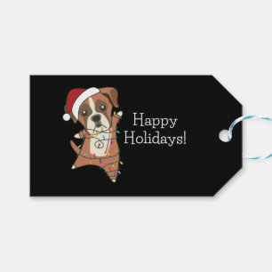 Boxer Dog Christmas Snow Winter Animals Dogs Adult Geschenkanhänger