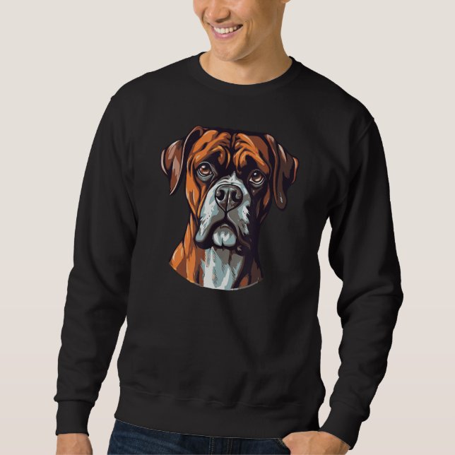 Boxer Dog Cute Breed  Pet Boxer Dog Sweatshirt (Vorderseite)