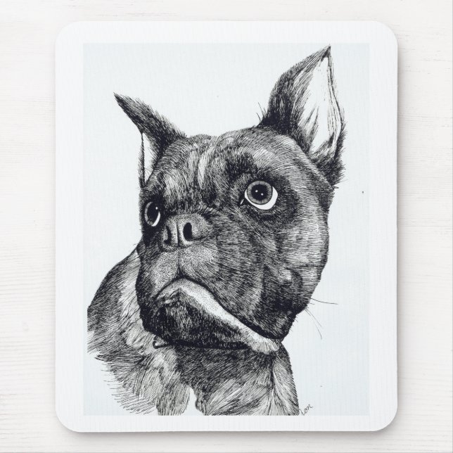 Boxer Dog Cutness Mousepad (Vorne)