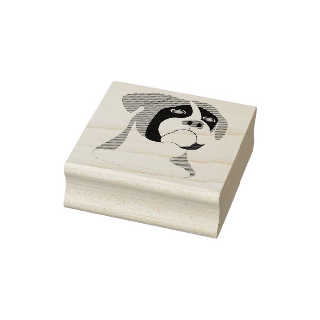 Boxer Dog Design Gummistempel (Stempel)