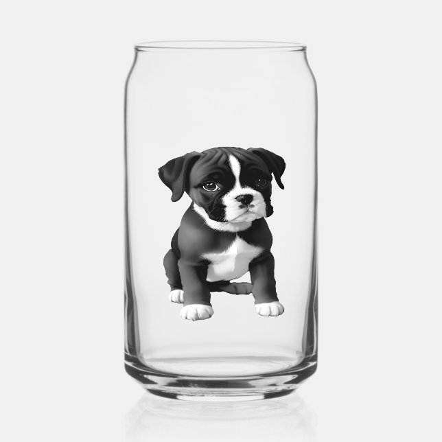 Boxer Dog Dosenglas (Vorderseite)