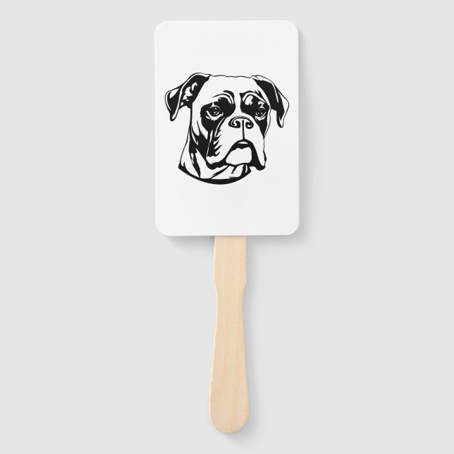 Boxer Dog Fächer (Vorderseite)