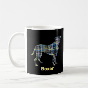 Boxer Dog Gelb & Black Grill Lines Tasse