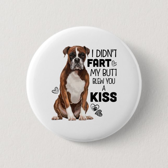 Boxer Dog Geschenke Button (Vorderseite)