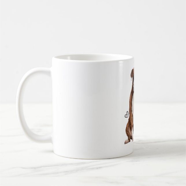 Boxer Dog Geschenke Kaffeetasse (Links)
