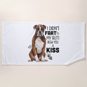 Boxer Dog Geschenke Strandtuch