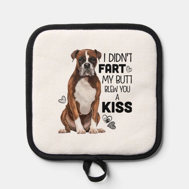 Boxer Dog Geschenke Topflappen (Vorderseite)