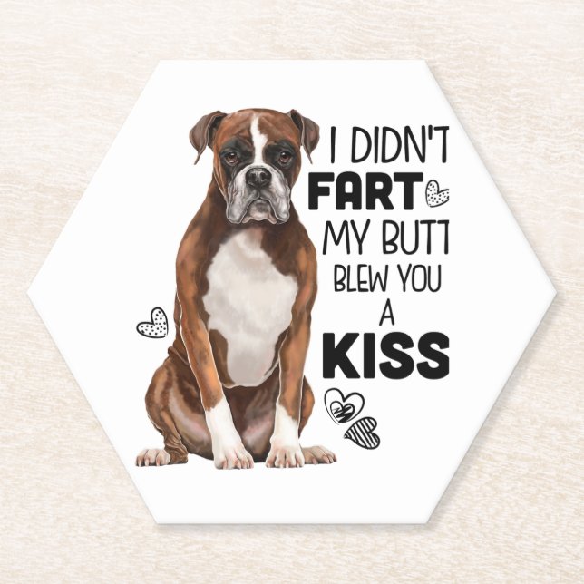 Boxer Dog Geschenke Untersetzer (Vorderseite)
