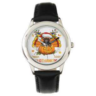 Boxer Dog Halloween Erntedank Xmas Geschenk Armbanduhr