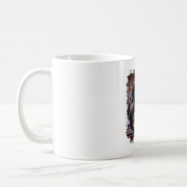 Boxer Dog Halloween Kaffeetasse (Links)