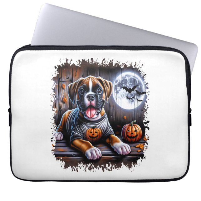 Boxer Dog Halloween Laptopschutzhülle (Vorderseite)