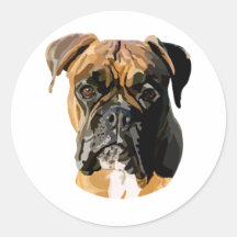 Boxer Dog Handgezeichnete digitale Kunst