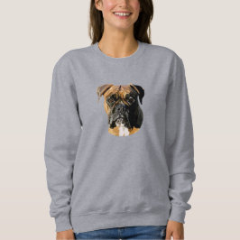 Boxer Dog Handgezeichnete digitale Kunst Sweatshirt