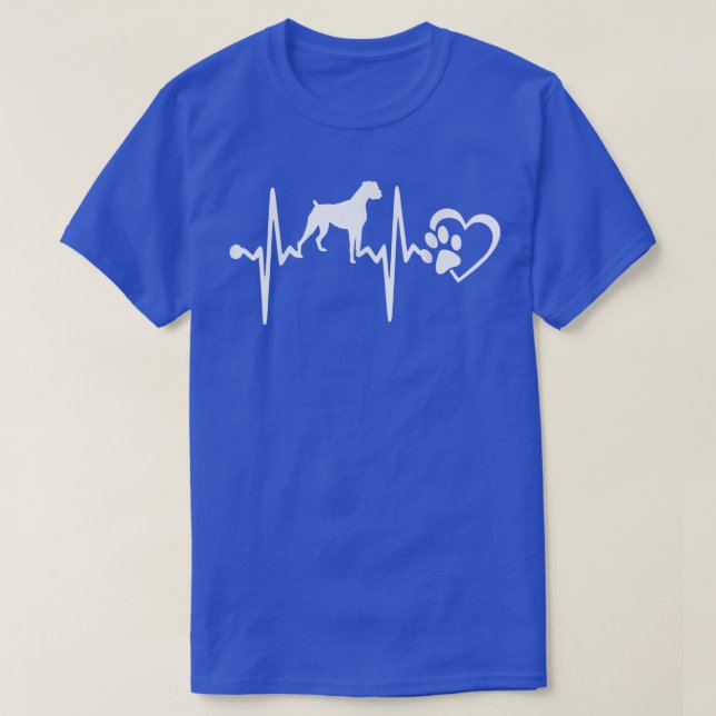 BOXER DOG HEARTBEAT  T-Shirt (Design vorne)