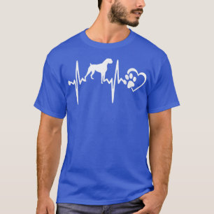 BOXER DOG HEARTBEAT  T-Shirt