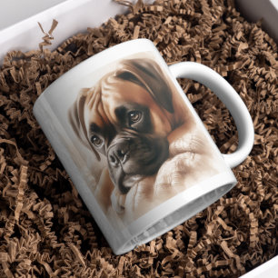 Boxer Dog in einer serenen Pose Kaffeetasse