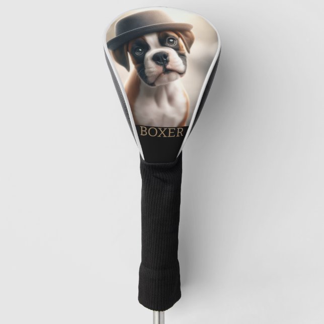 Boxer Dog in Style Golf Headcover (Vorderseite)