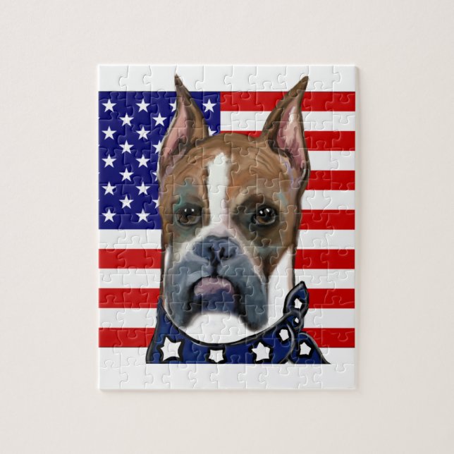 Boxer Dog Jigsaw Puzzle (Vertikal)