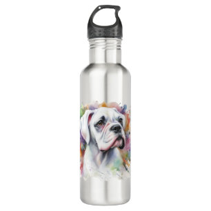 🐾 Boxer Dog Joy 🐾 nk-Spatter Whimsical Boxer Dru Edelstahlflasche