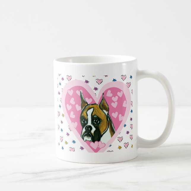 Boxer Dog Kaffeetasse (Rechts)
