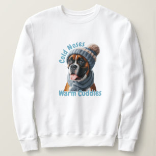 Boxer Dog Kalte Nasen, warme Kuddel Sweatshirt