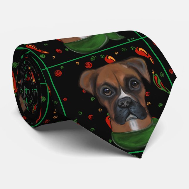 BOXER DOG KRAWATTE (Gerollt)