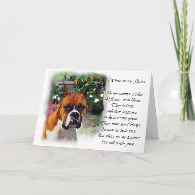 Boxer Dog Kunstgeschenke Karte (Vorderseite)