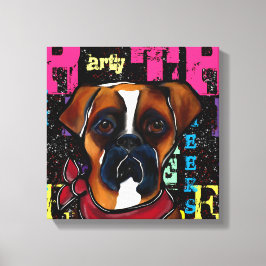 Boxer Dog Leinwanddruck