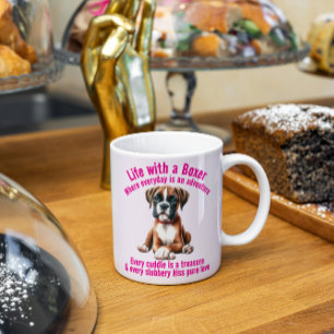 Boxer Dog Life Full of Adventures Kaffeetasse