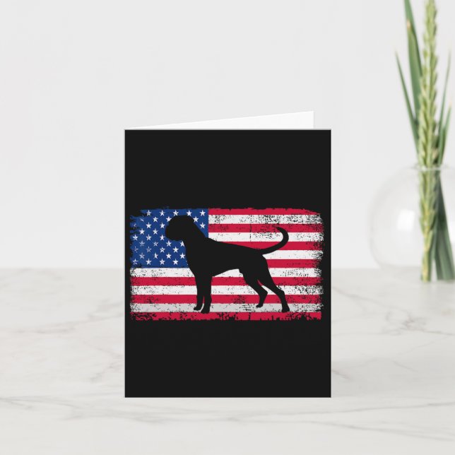 Boxer Dog Lover 4. Juli Patriotische amerikanische Karte (Vorderseite)