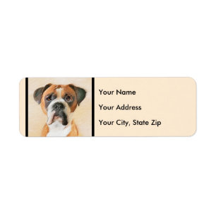 Boxer Dog Malerei unzugeschnittene ursprüngliche T