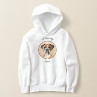 Boxer Dog Malerei unzugeschnittene ursprüngliche T