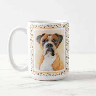 Boxer Dog Malerei unzugeschnittene ursprüngliche T Kaffeetasse