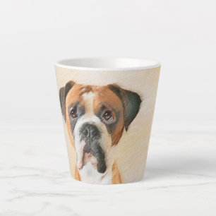 Boxer Dog Malerei unzugeschnittene ursprüngliche T Milchtasse