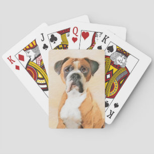 Boxer Dog Malerei unzugeschnittene ursprüngliche T Spielkarten