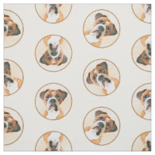 Boxer Dog Malerei unzugeschnittene ursprüngliche T Stoff