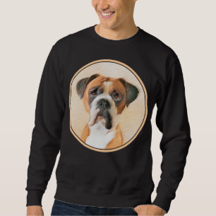 Boxer Dog Malerei unzugeschnittene ursprüngliche T Sweatshirt
