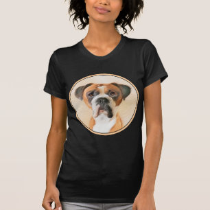 Boxer Dog Malerei unzugeschnittene ursprüngliche T T-Shirt